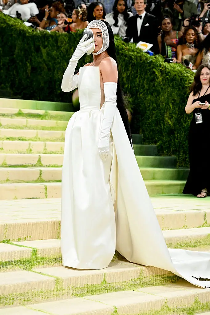 Katy Perry poked fun at AI during her appearance at the Met Gala (Gilbert Flores/Variety via Getty Images)