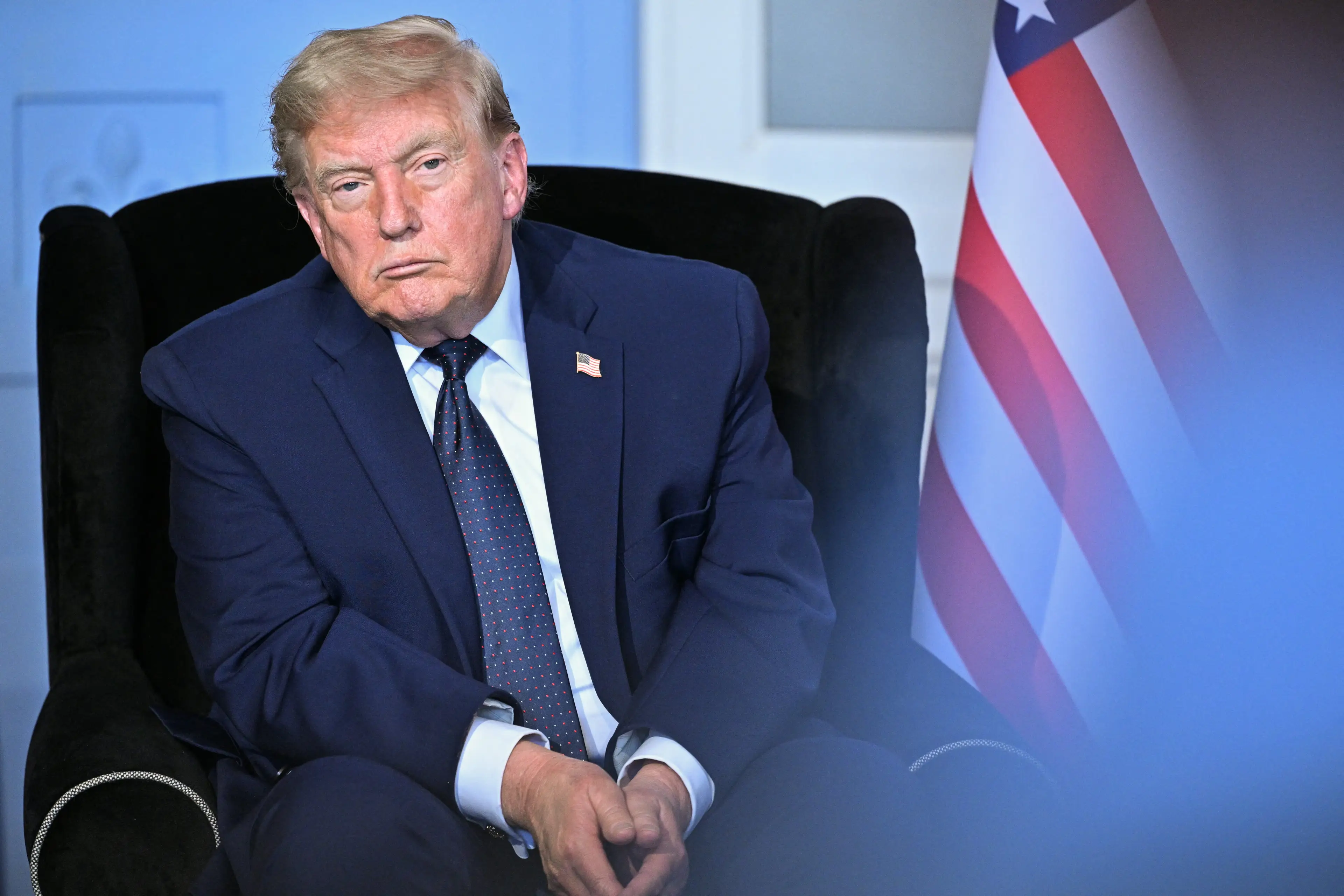 Trump has received criticism online for his decision to pour hydrogen peroxide into the pool (MANDEL NGAN / Contributor via Getty)