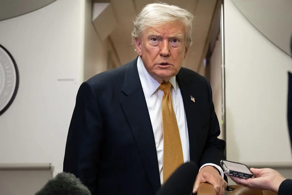 Trump has become the first president to get an airport named after him while still in office (SAUL LOEB/Contributor/Getty)