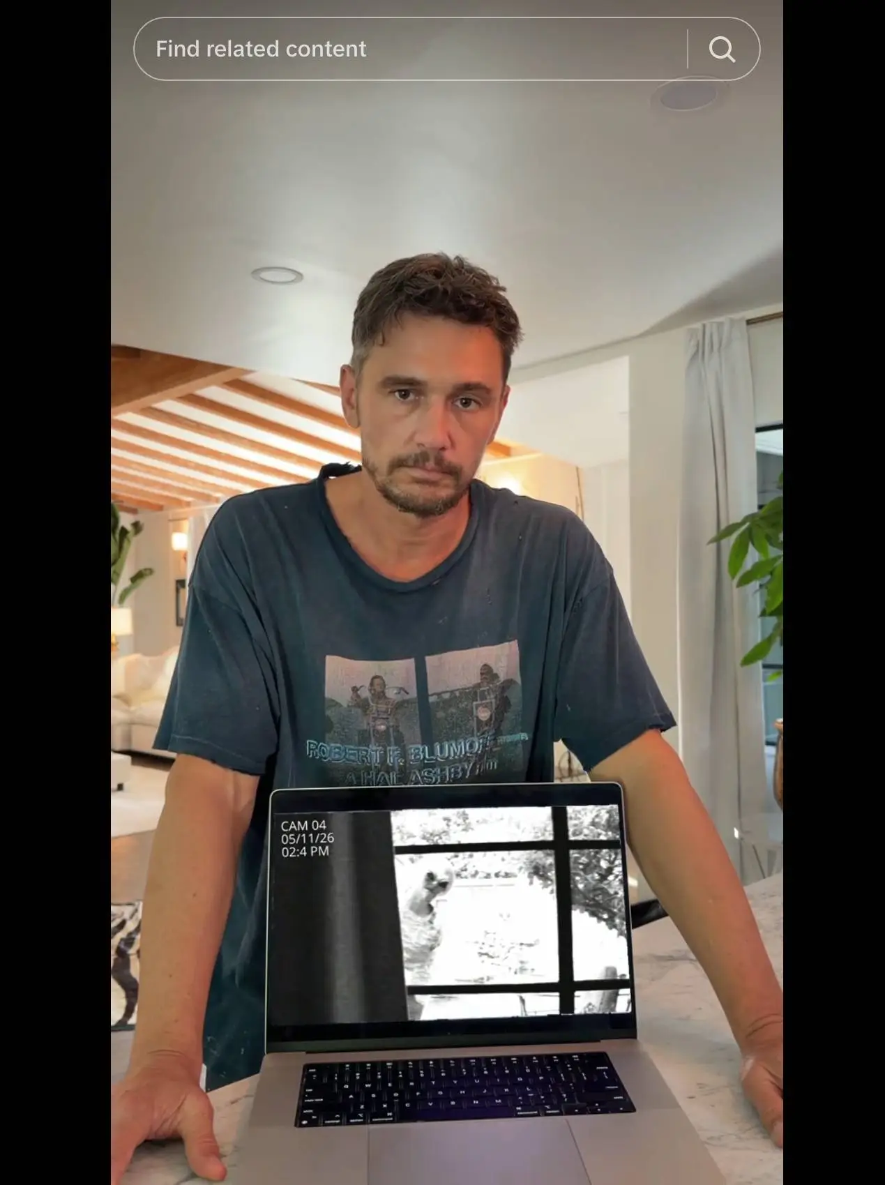 The actor promised to reveal 'proof' of aliens on July 13 (TikTok / James Franco)