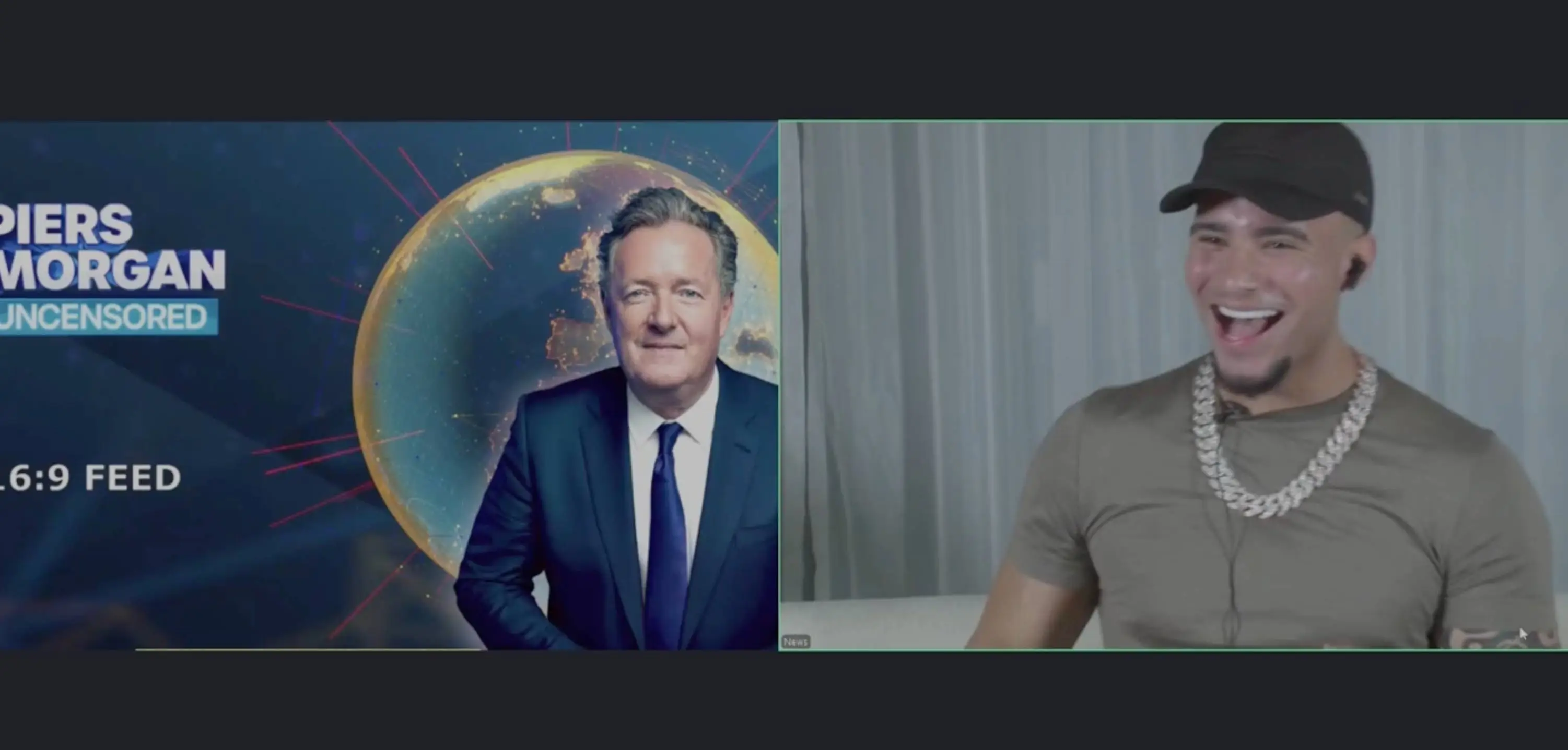 Sullivan was seen laughing as Morgan walked off (Kick.com / HSTikkyTokky)