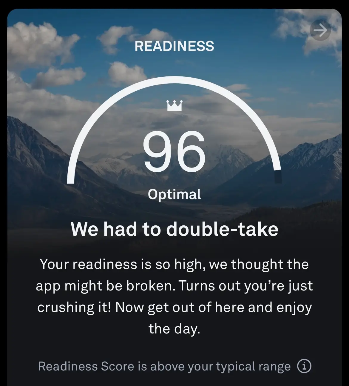 Nothing beats a compliment from the Oura app