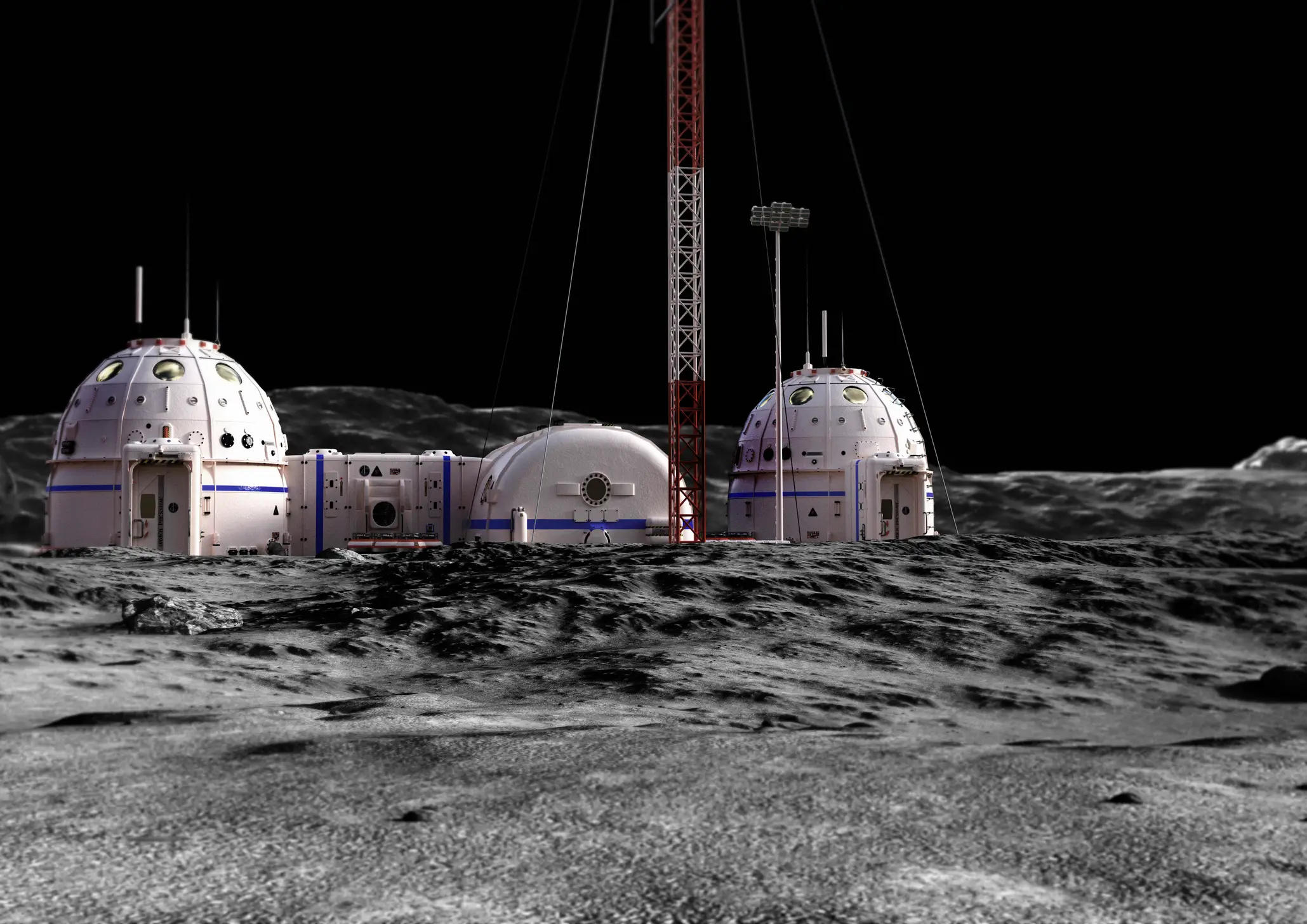 NASA's Moon base will likely be split up between different companies, but Blue Origin already has an advantage (Getty Stock)