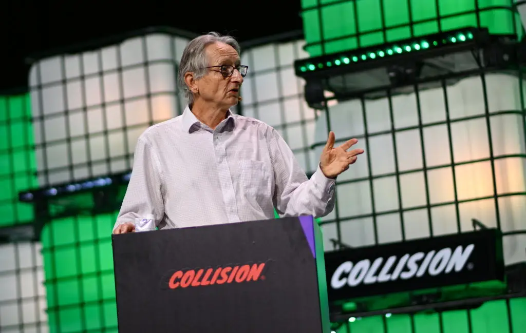 Hinton argues that the dangers of developing AI are similar to that of raising a baby tiger (Ramsey Cardy/Sportsfile for Collision via Getty Images)