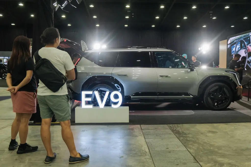 If you own a Kia EV9 then you might want to get it inspected (Faris Hadziq/SOPA Images/LightRocket via Getty Images)