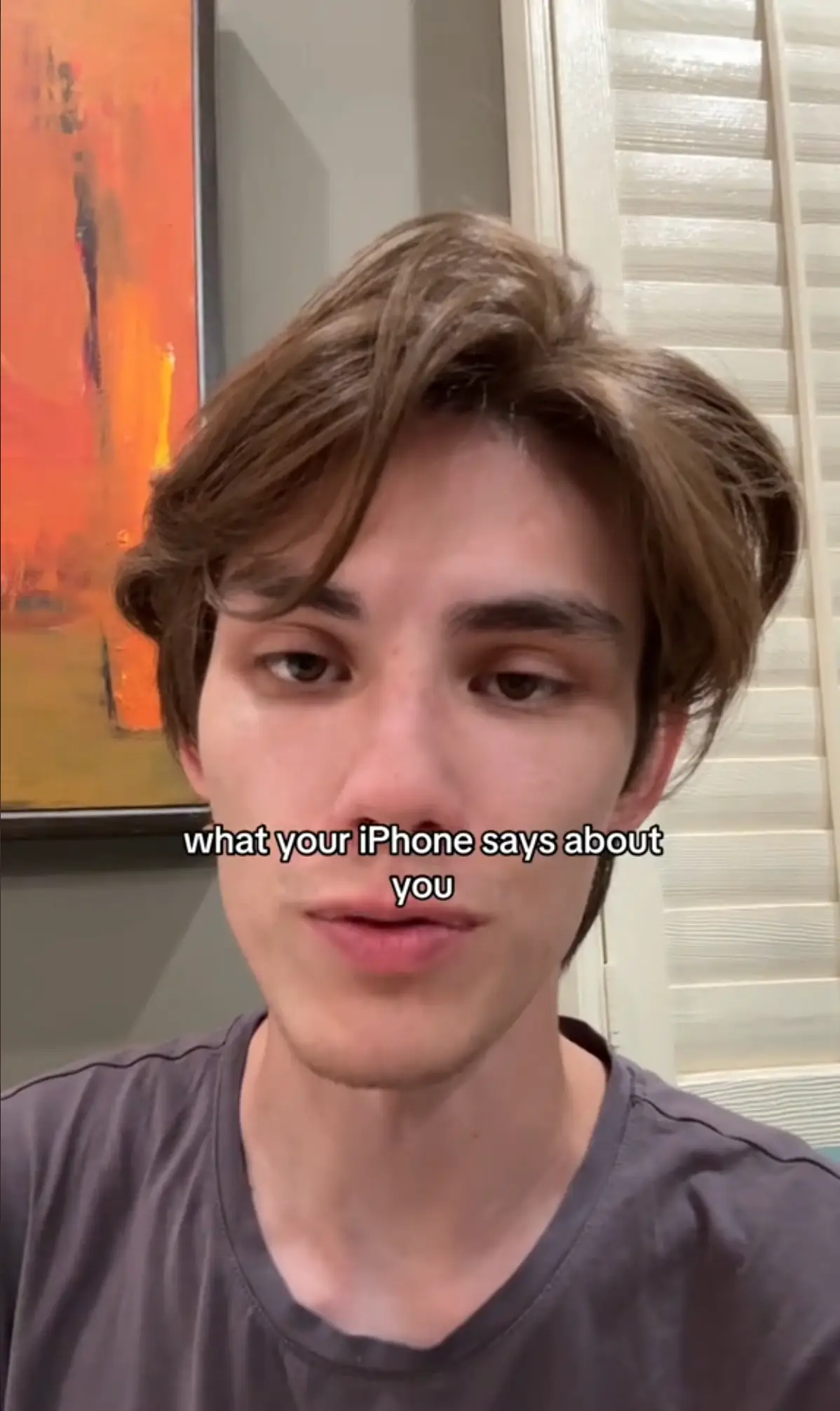 Tyler Morgan gave a brutal run down on what iPhones say about their owners (TikTok/@hitomidocameraroll)