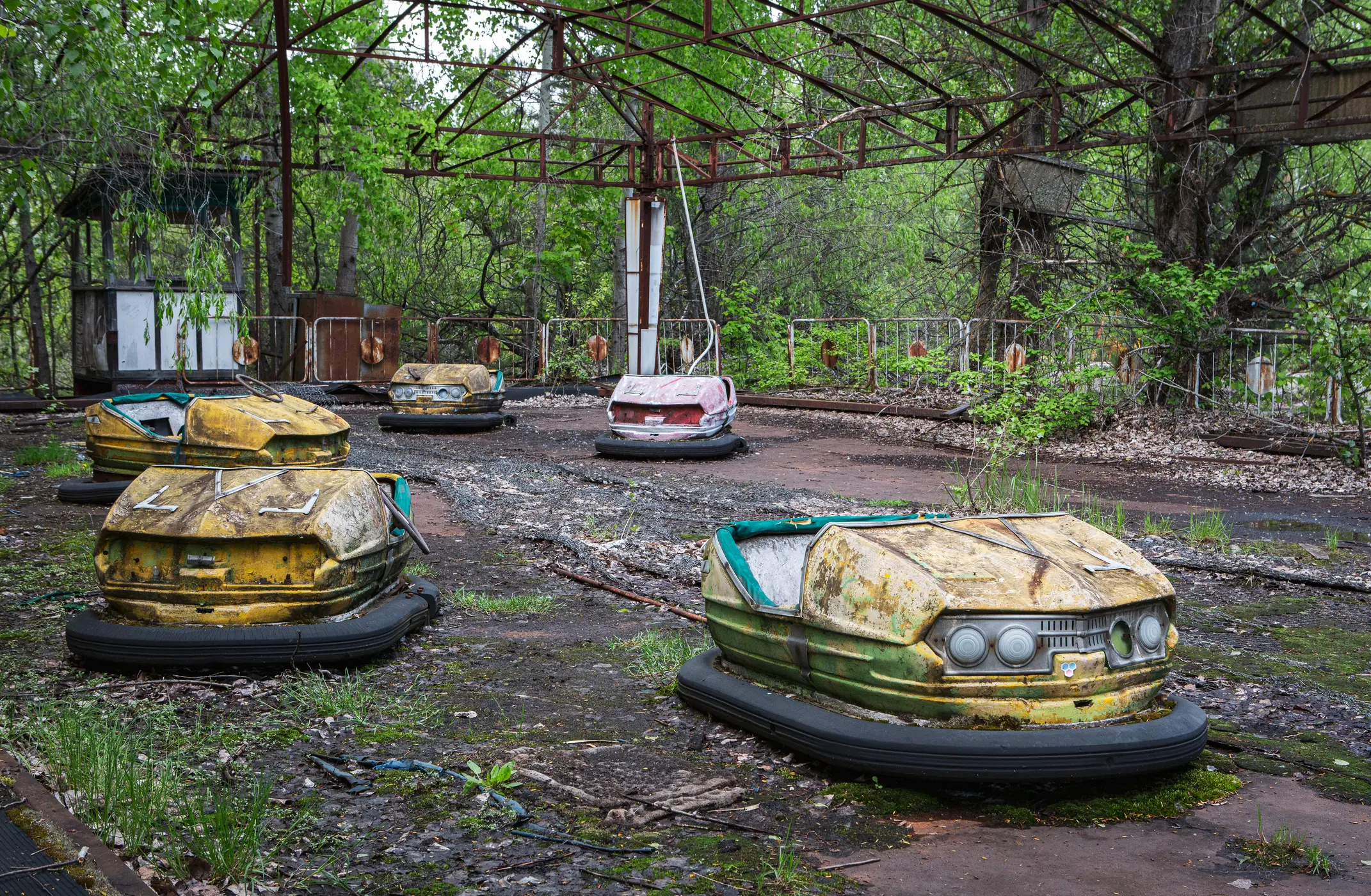 Nearly four decades later and the 20-mile 'dead zone' around Chernobyl remains uninhabitable (Francisco Goncalves/Getty)