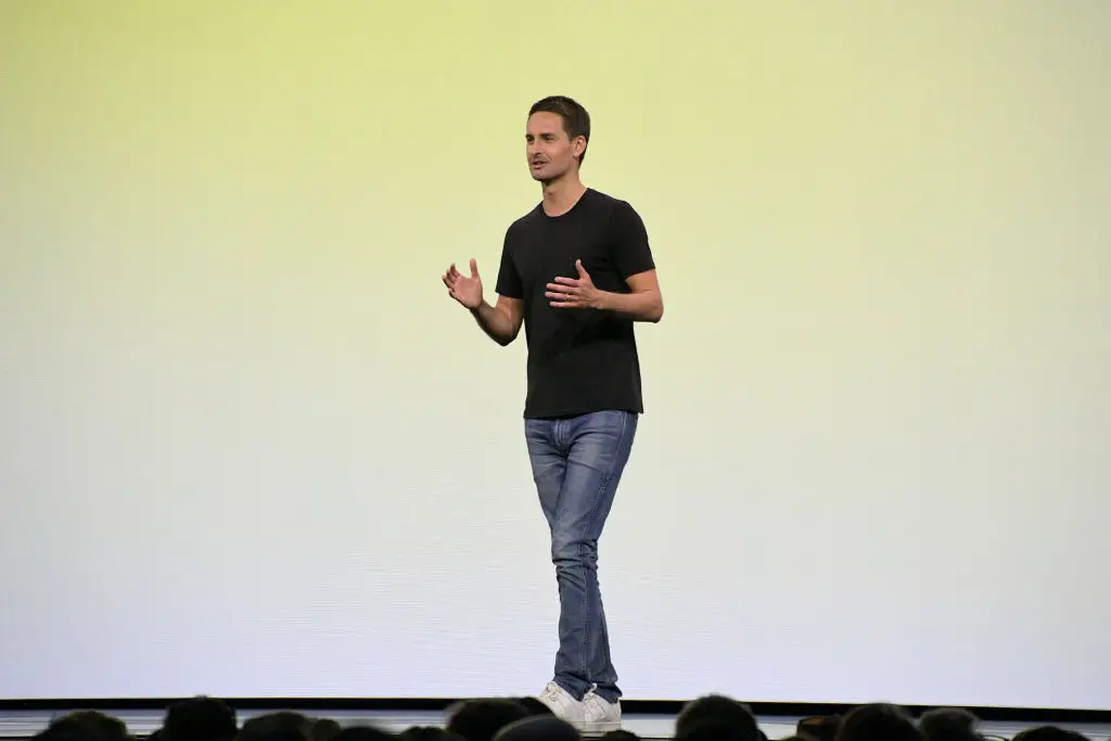 Spiegel's idea for an ML-based recommendation system only came after seeing ByteDance's Toutiao implement a similar idea (Charley Gallay/Getty Images for Snap Inc.)