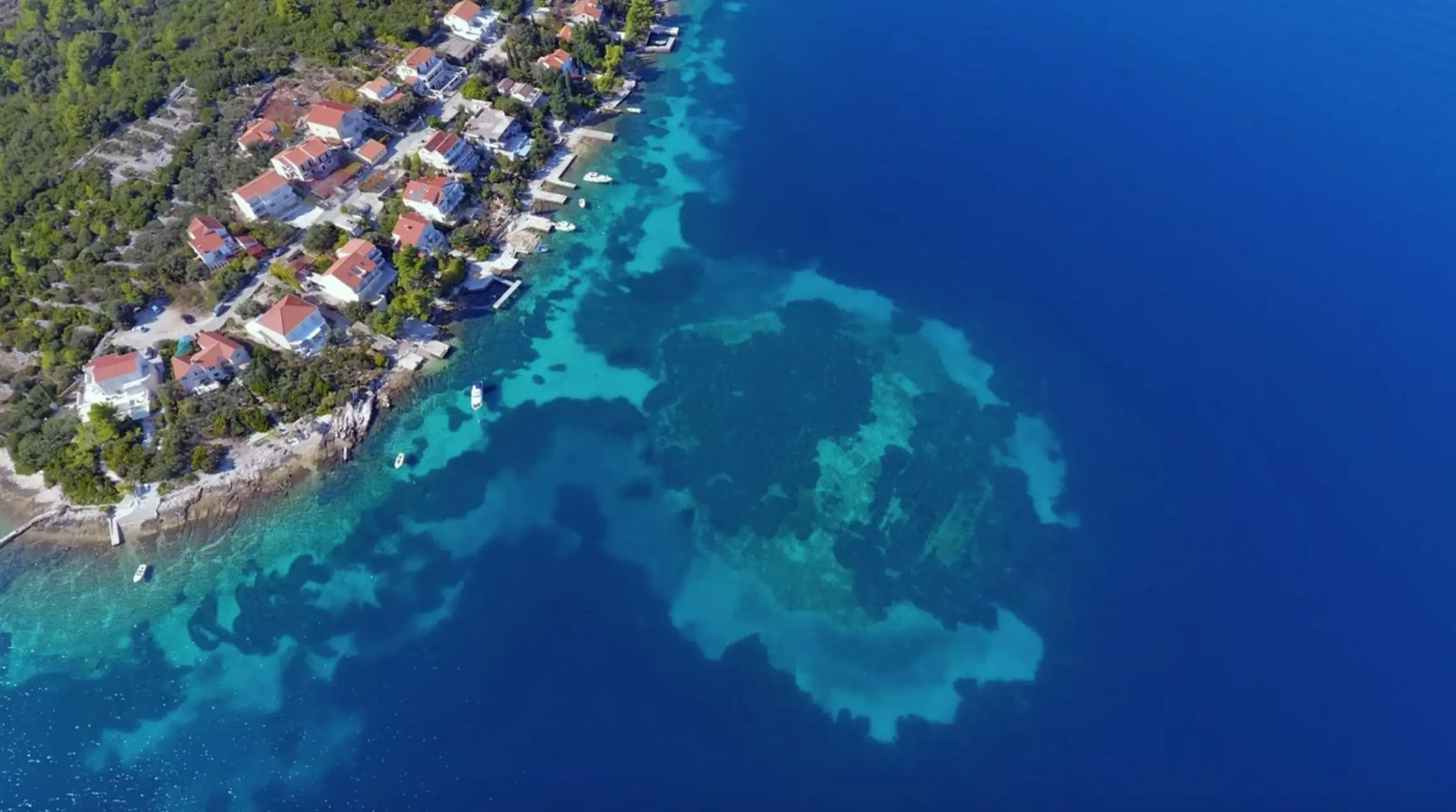 A 7,000-year-old road connecting the ancient city of Soline to the mainland was discovered underwater last year (University of Zadar)