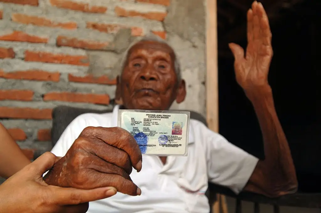 Humans have likely reached a 'soft cap' with age, although some like Mbah Gotho claim to be as old as 146 (Dasril Roszandi/Anadolu Agency/Getty Images)