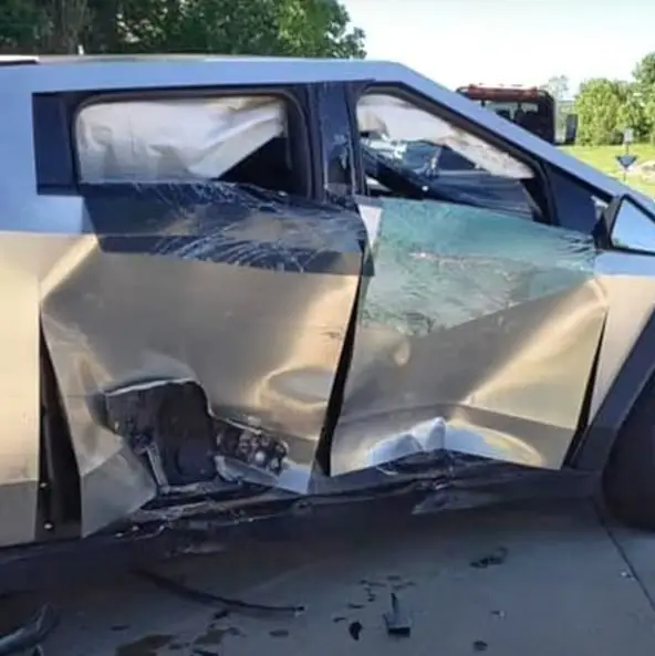 YouTuber buys the 'cheapest Cybertruck in the world' after it's completely totalled