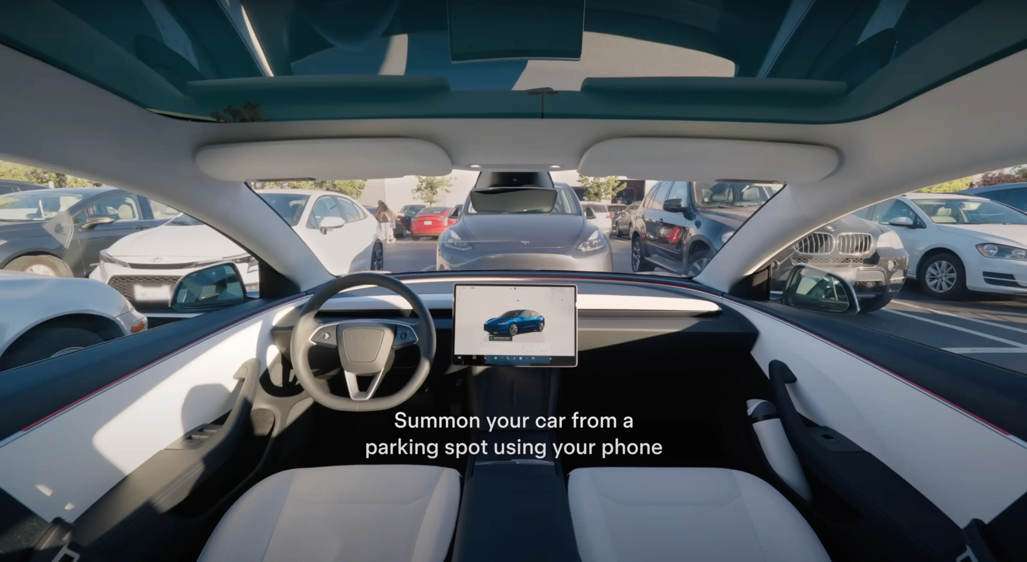 You can now summon your car to your location (YouTube/@tesla)