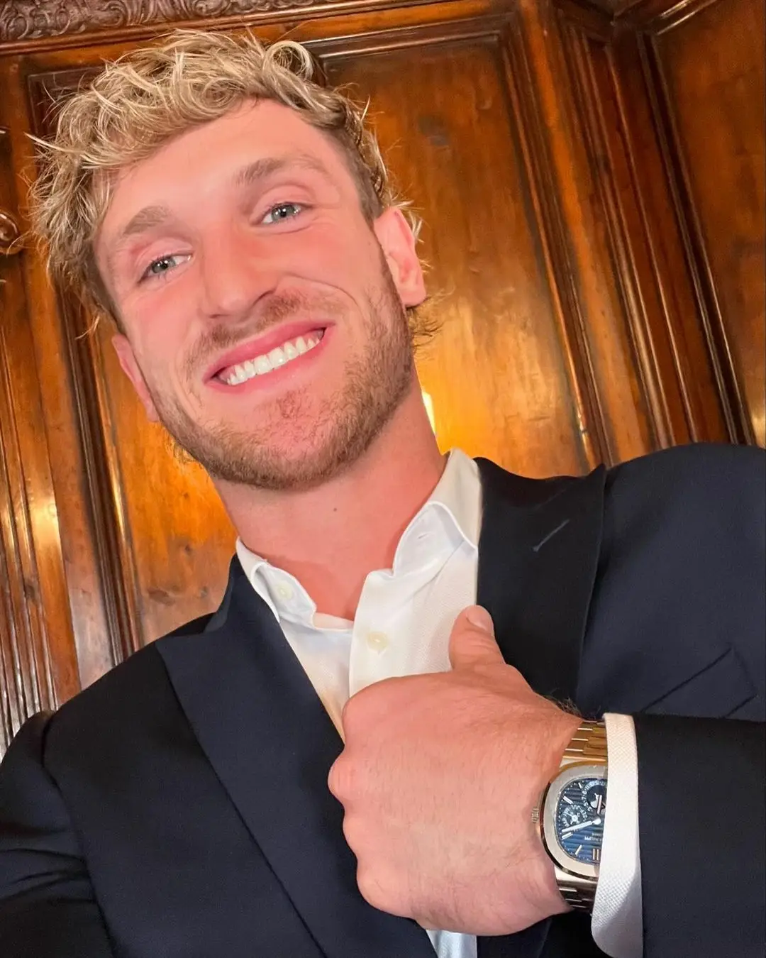 Logan Paul recently welcomed his first child with partner Nina Agdal (@loganpaul/Instagram)