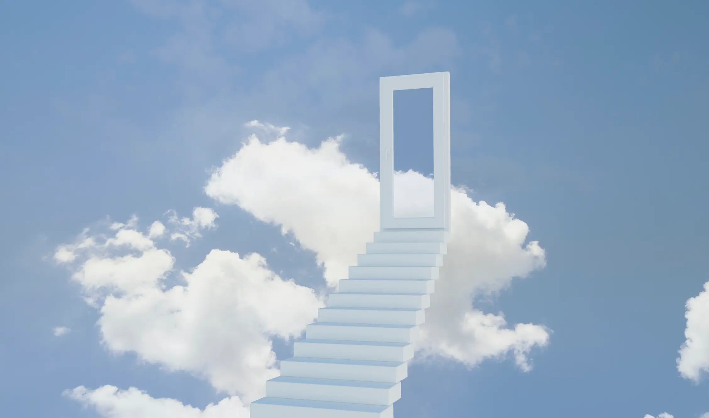 You might be met with a stairway to your lost relatives, although some experience 'disturbing' visions before death (Getty Stock)