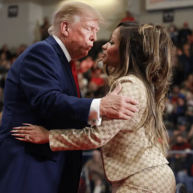 Trump and Nicki Minaj (Credit: Alex Wong / Staff via Getty)