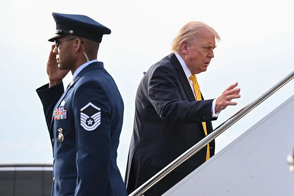Trump is a regular at Palm Beach and its airport (Roberto Schmidt / Stringer / Getty)