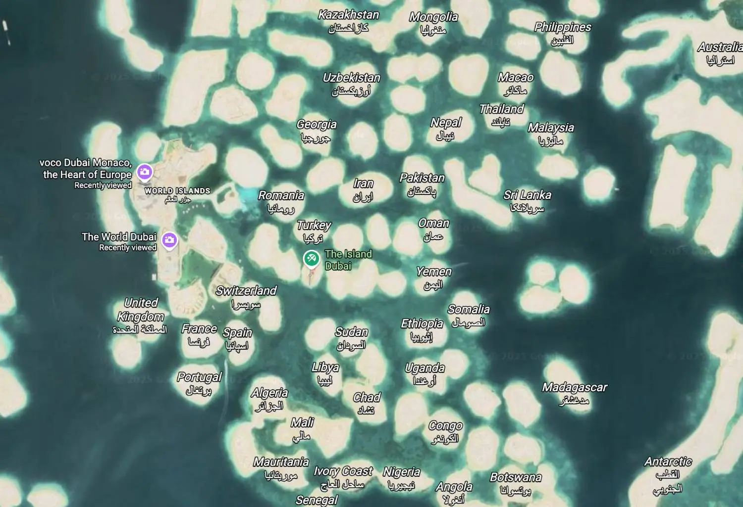 Most of the islands remain uninhabited (Google Maps)