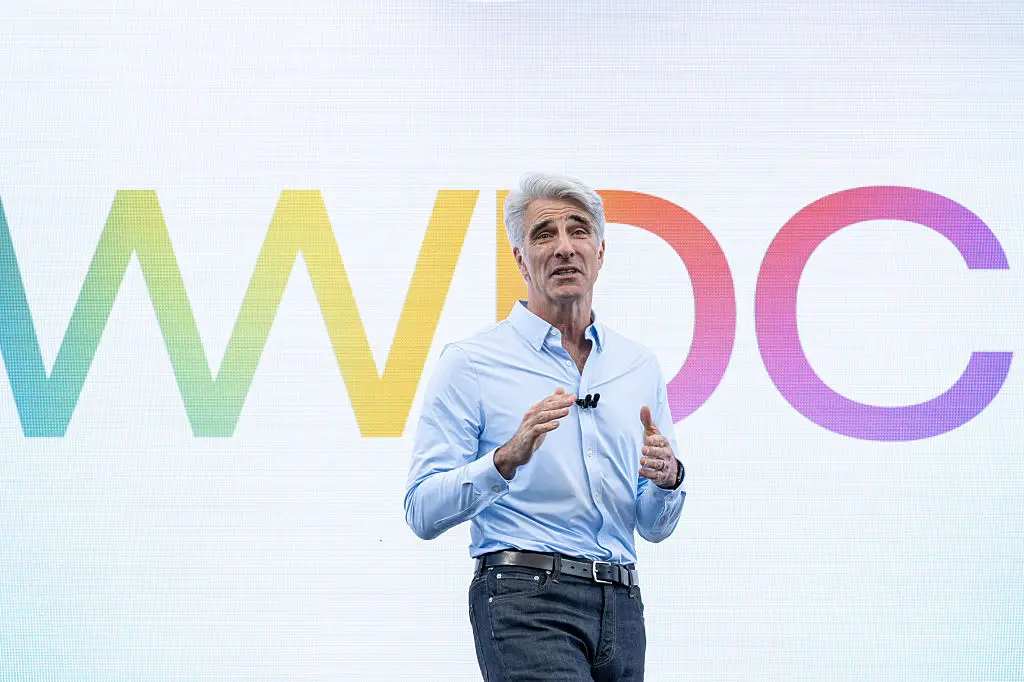 Federighi asserts that they only want to release Siri into the wild when it's truly ready, and it's unclear when that is right now (David Paul Morris/Bloomberg via Getty Images)