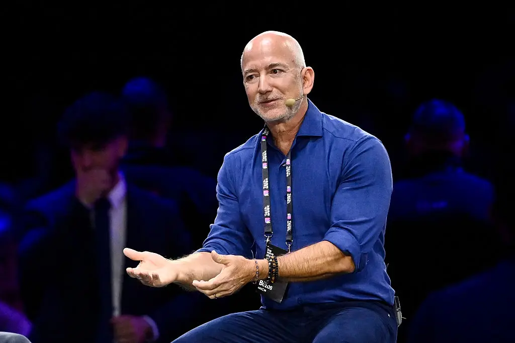 Jeff Bezos believes that humans will soon choose to live in space (Stefano Guidi/Getty Images)