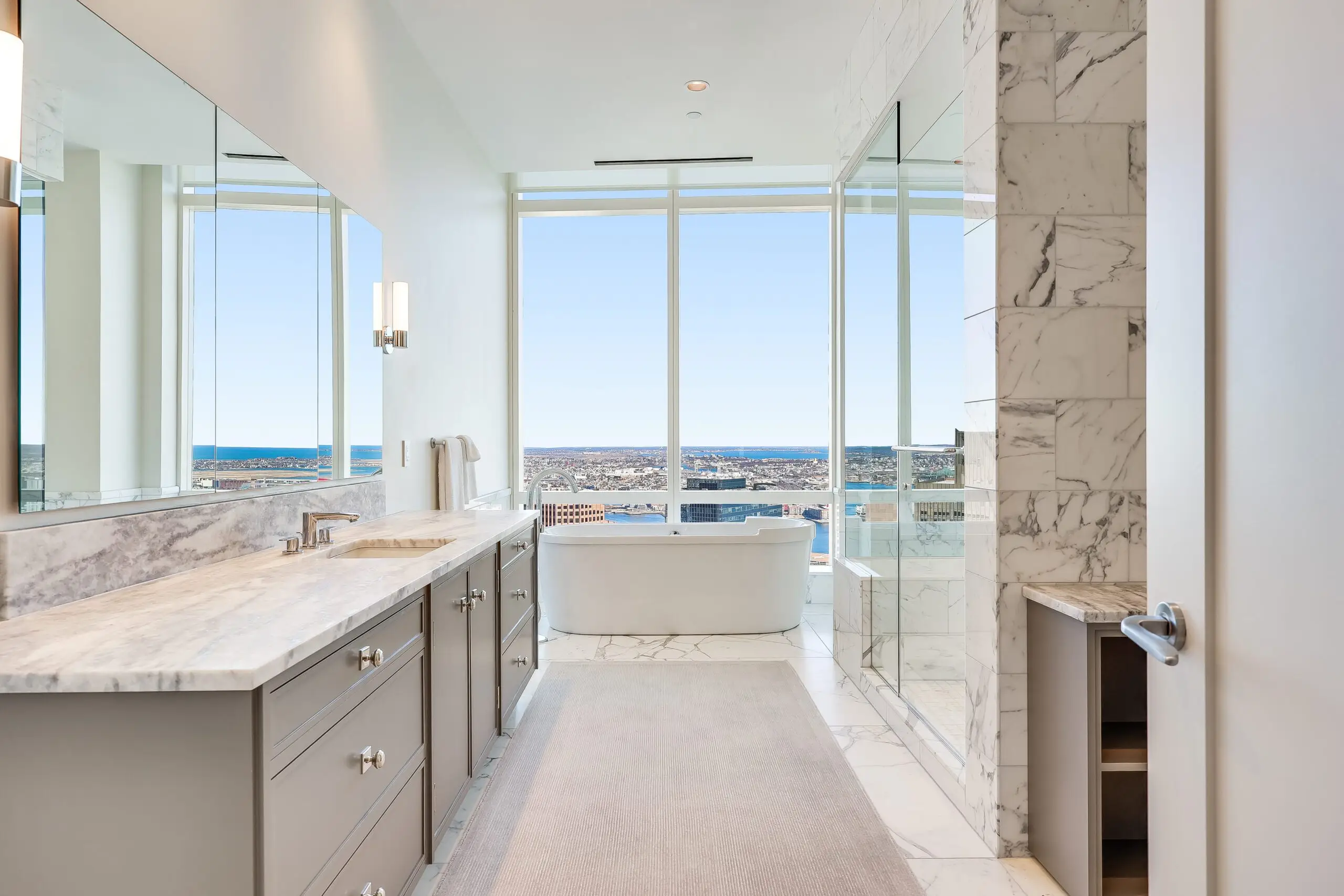 The listing describes the penthouse as ‘never truly lived in’ (Serhant)