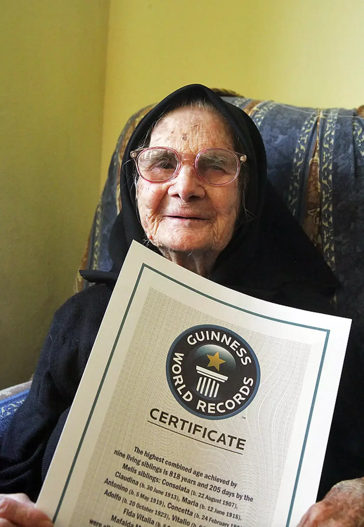 Consolata Melis shared her secret to having a long life (ETTORE LOI/AFP/Getty Images)