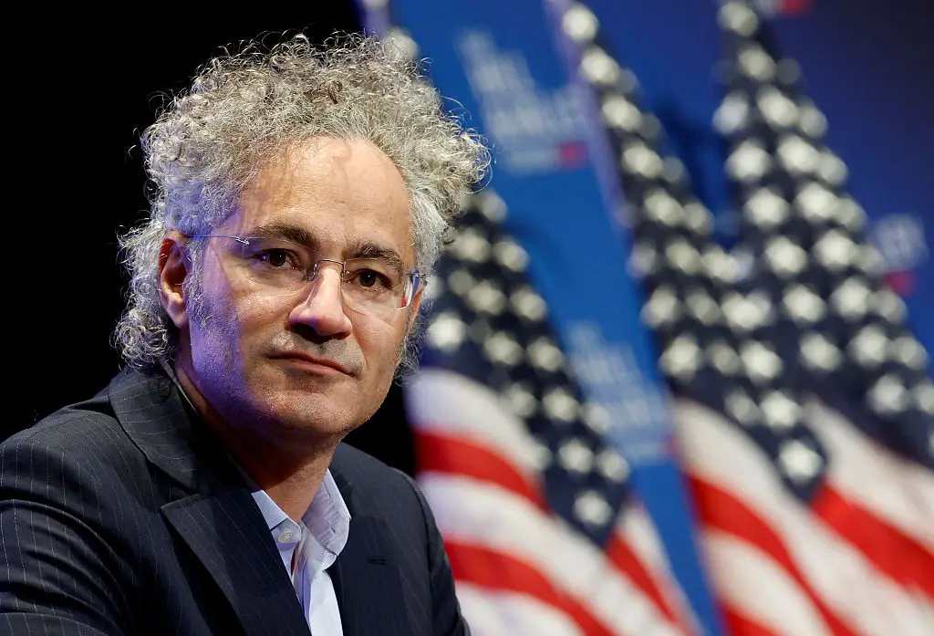 Alex Karp has called for the return of conscription and insisted that tech companies should support U.S. military action (Kevin Dietsch/Getty Images)