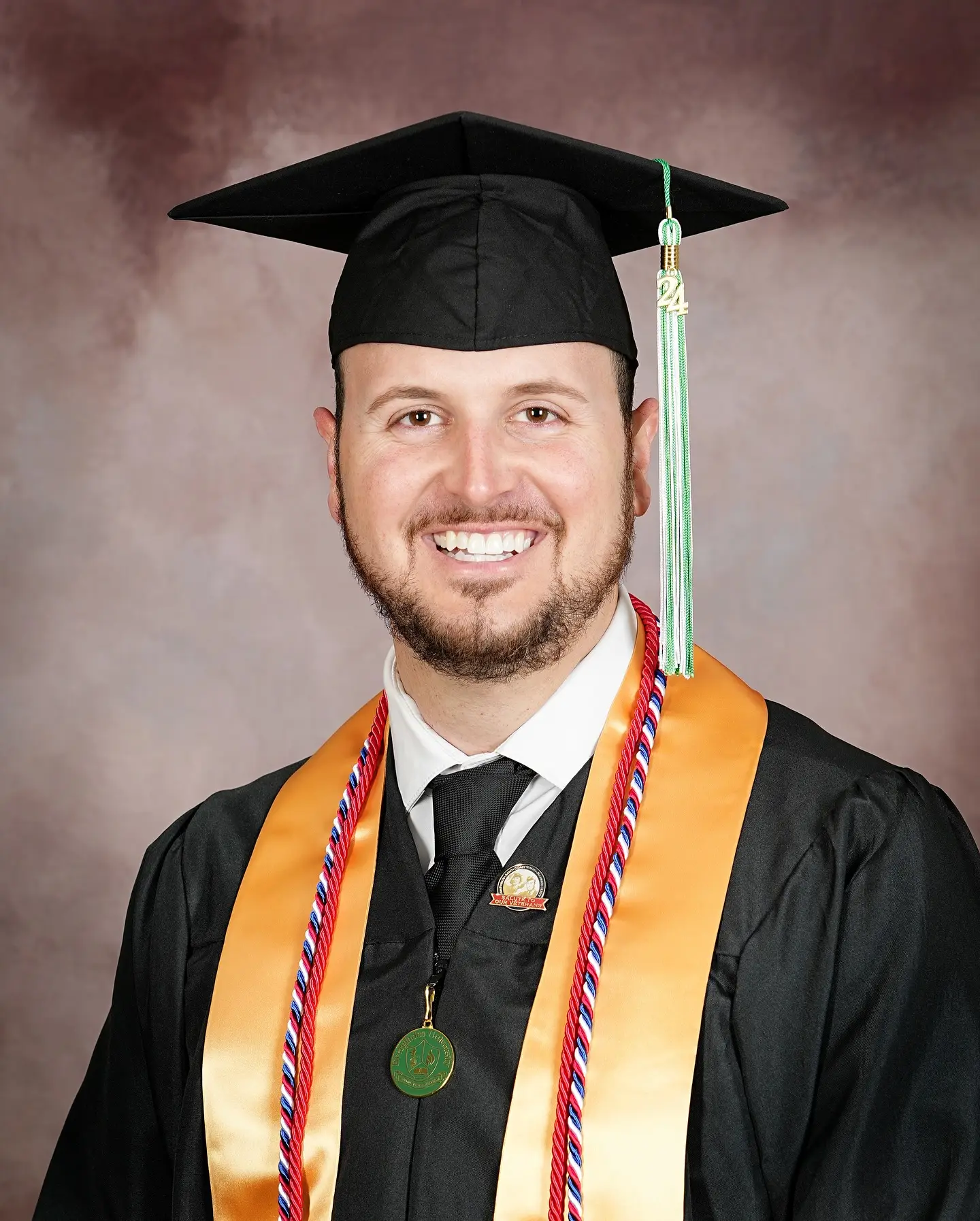 His life changed dramatically after he briefly 'died', and it spurred him on to go for a doctorate in holistic counselling (Facebook/Chase Skylar DeMayo)