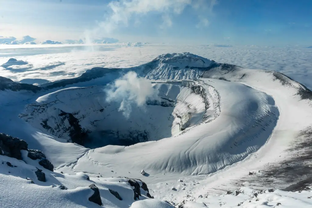 Melting ice could cause magma inside volcanoes to expand, leading to a significant increase in eruptions (Veronica Lombeida/SOPA Images/LightRocket via Getty Images)