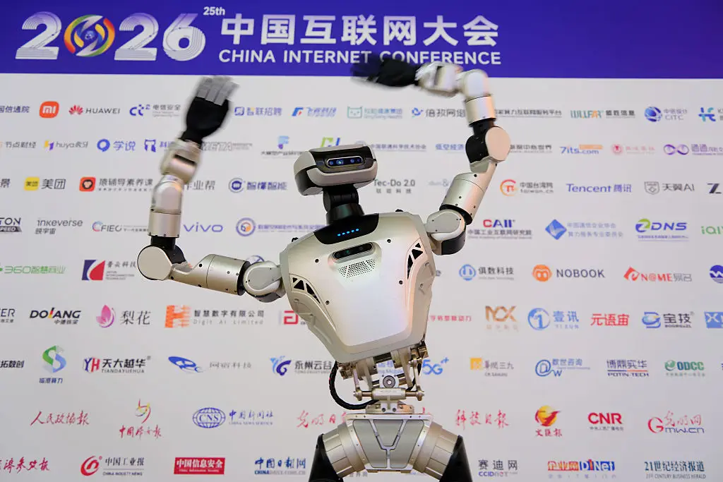 Humanoid robots are all the rage, but Rizzbot offers something a little different that appears to divide audiences (Guo Junfeng/VCG via Getty Images)