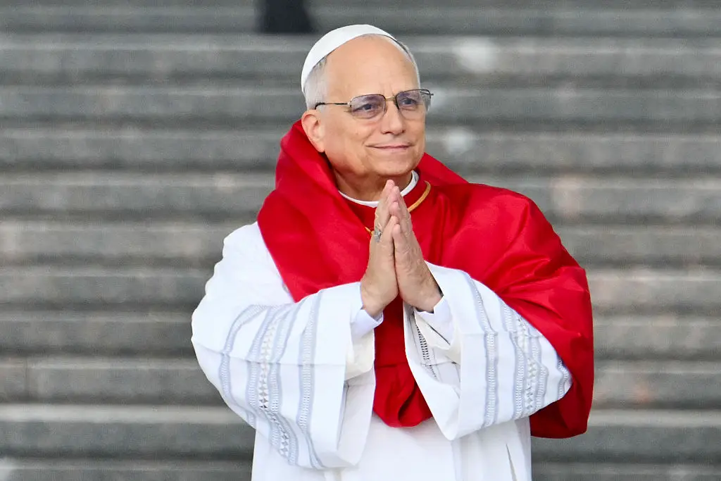 Pope Leo will be attending the public presentation alongside Christopher Olah (Alberto PIZZOLI/POOL/AFP via Getty Images)
