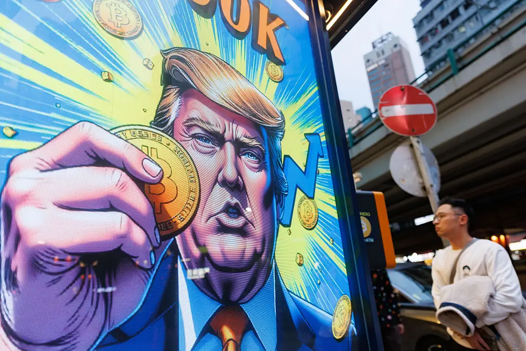 Trump's inauguration celebration crypto coin saw a massive spike in the hours following its release (May James/SOPA Images/LightRocket via Getty Images)
