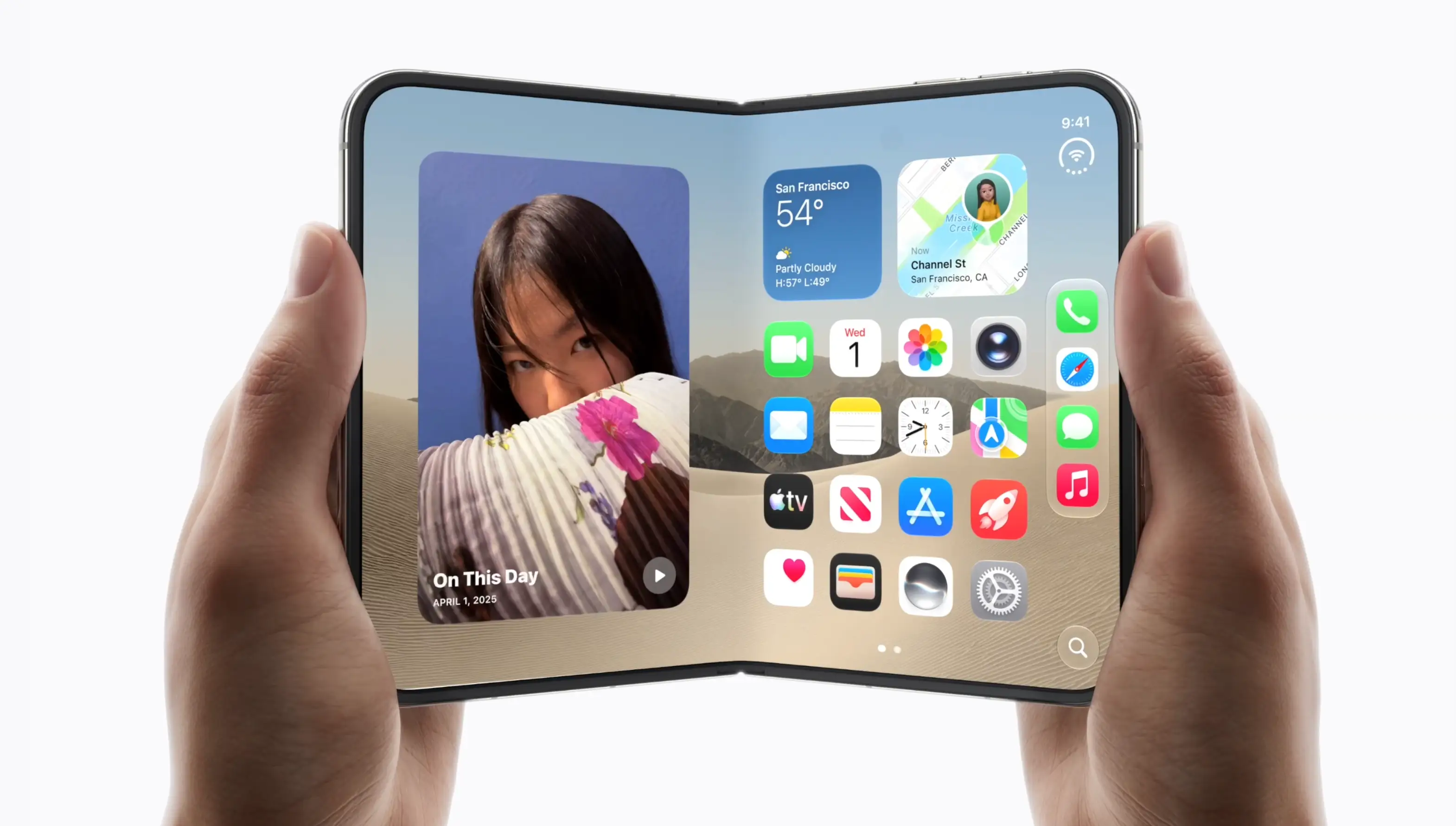 Apple unveiled its first ever foldable phone known as the iPhone Duo (Apple)