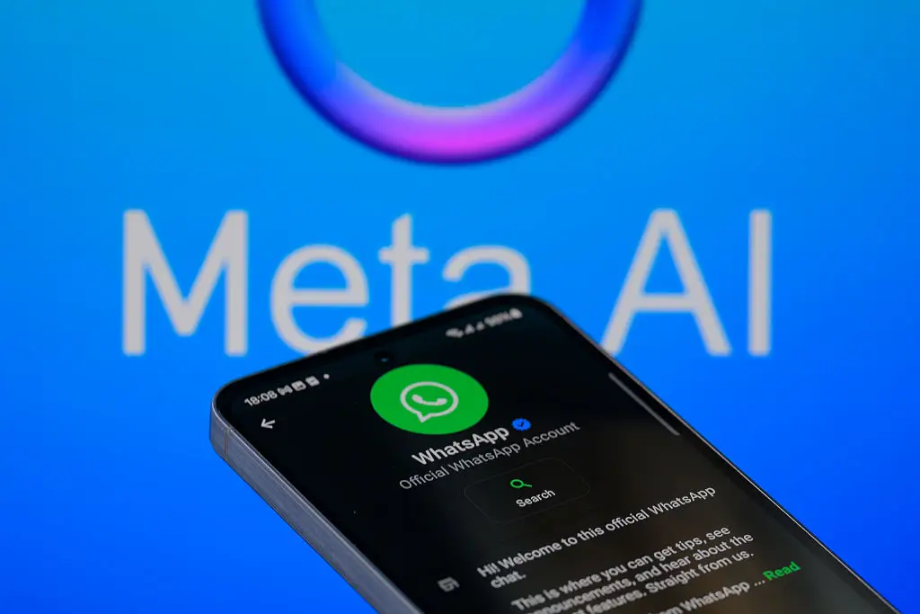 All AI providers not owned by Meta will be blocked from WhatsApp (Jonathan Raa/NurPhoto via Getty Images)