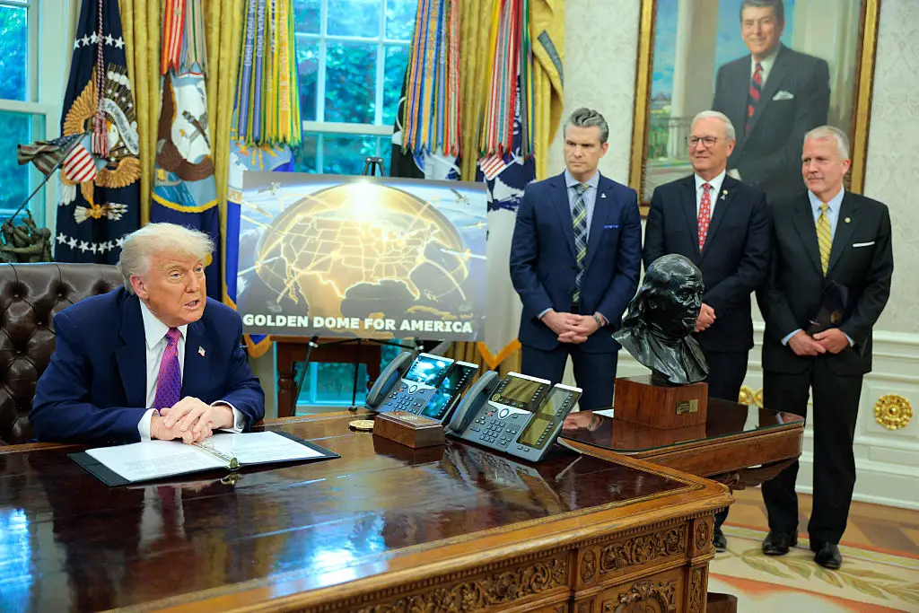 Officials have revealed that the Golden Dome could cost around $540 billion across 20 years (Chip Somodevilla/Getty Images)