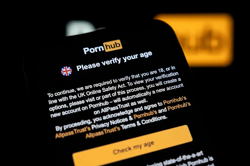Pornhub now blocks all UK traffic unless you've already signed up for an account (Samuel Boivin/NurPhoto via Getty Images)