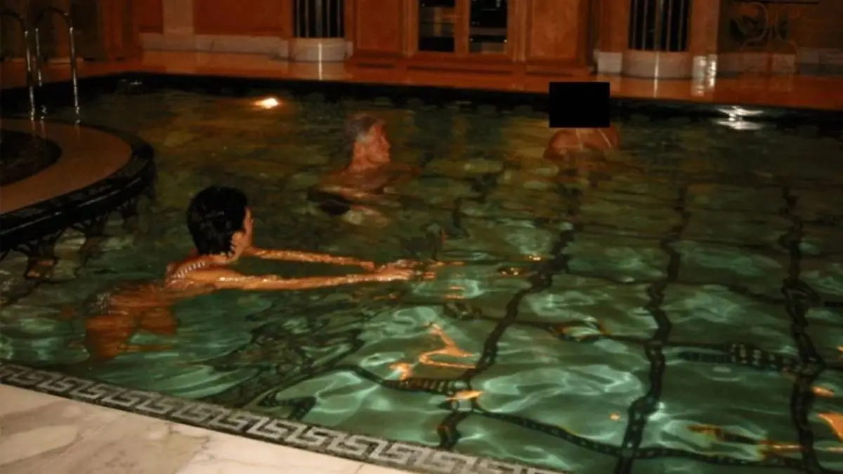 Clinton features in numerous photos in the latest release (US Department of Justice)