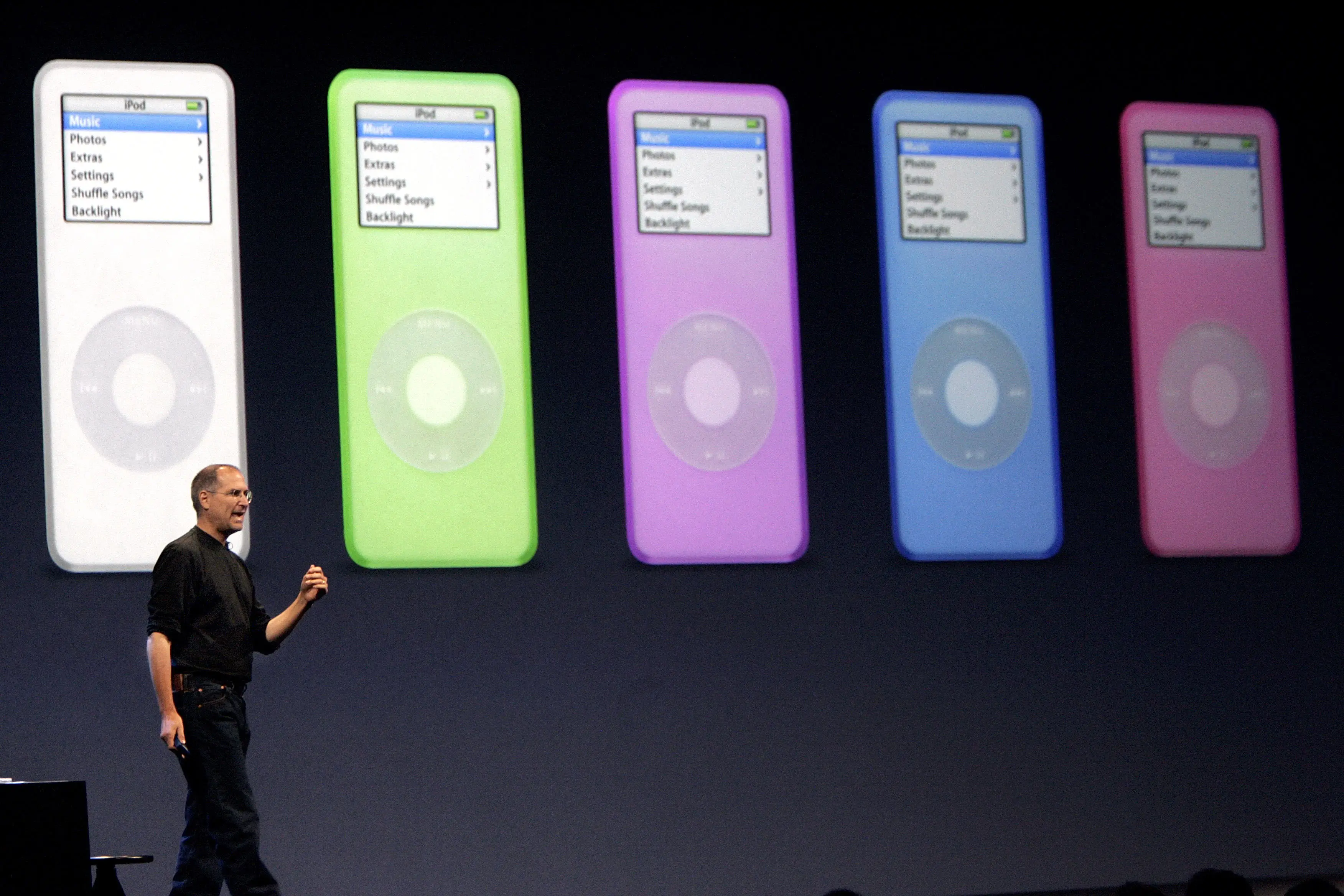 Steve Jobs introduced the iPod nano back in September 2005 (David Paul Morris / Stringer / Getty)