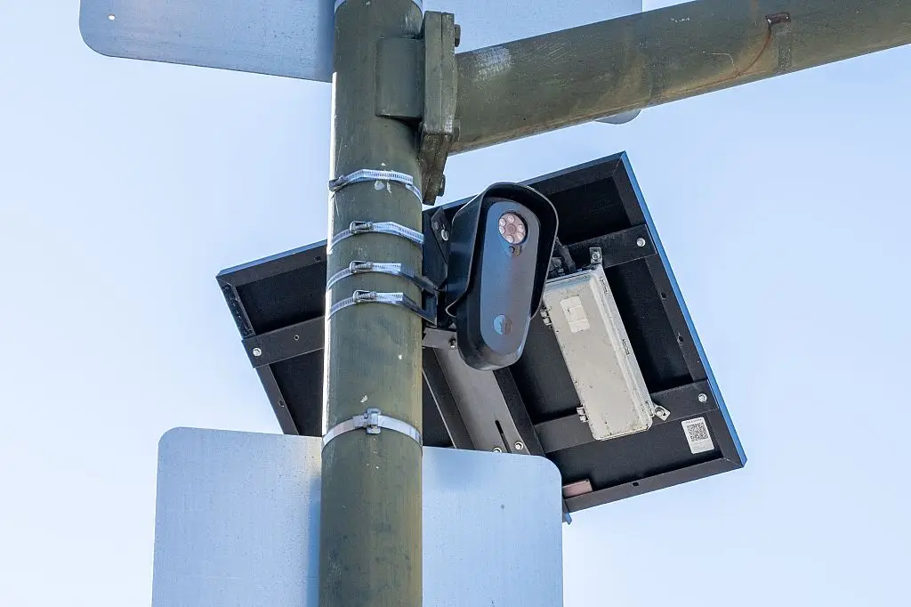 One company is using licence plate cameras to scan your car for electronic devices like phones or AirPods (Smith Collection/Gado/Getty Images)