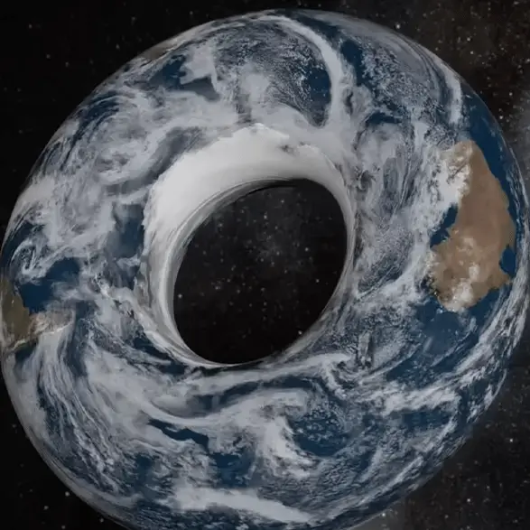 What would happen if Earth was shaped like a donut where one day would last 2 hours and 50 minutes