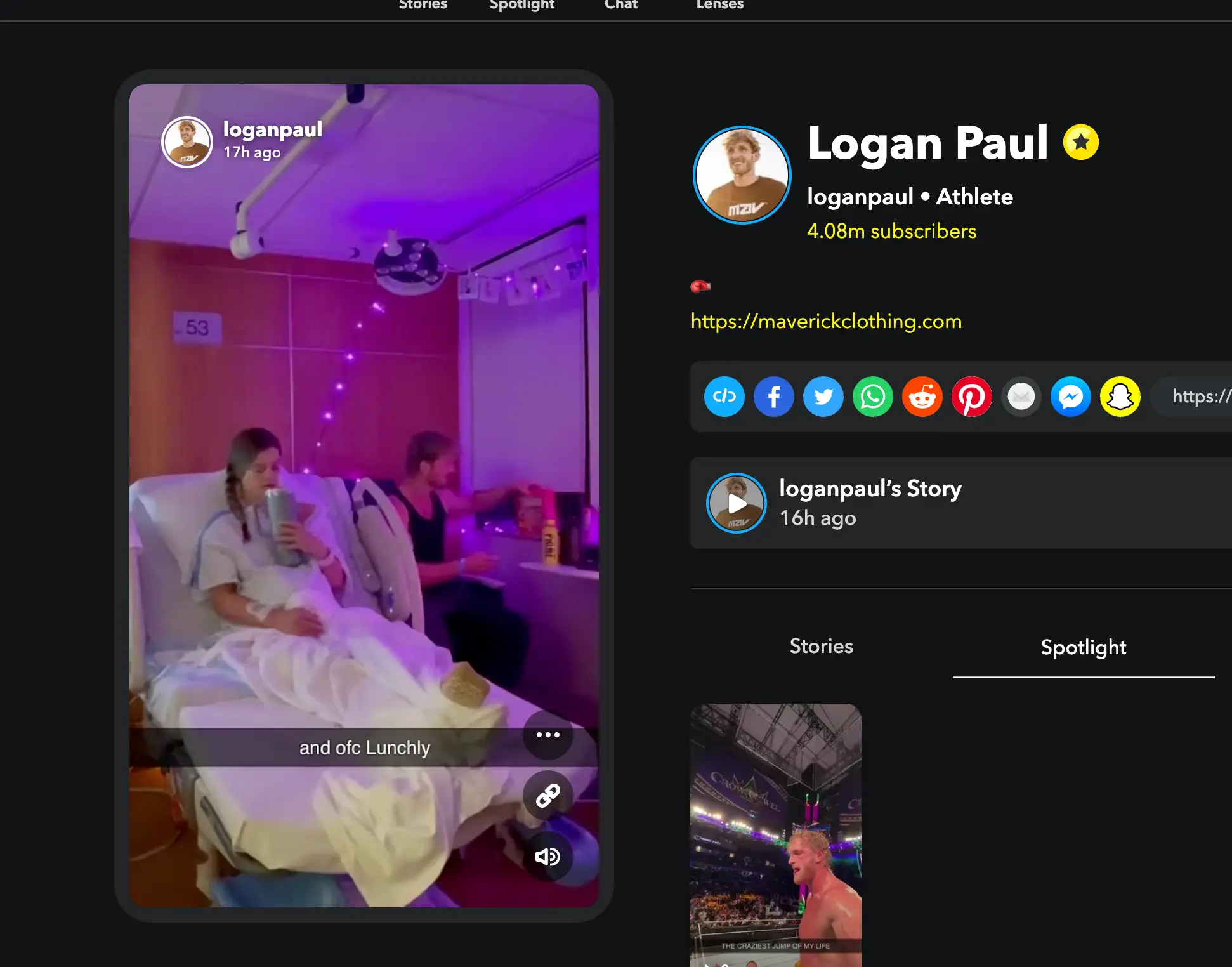 Logan Paul has sparked controversy during the birth of his first child (Snapchat/@loganpaul)