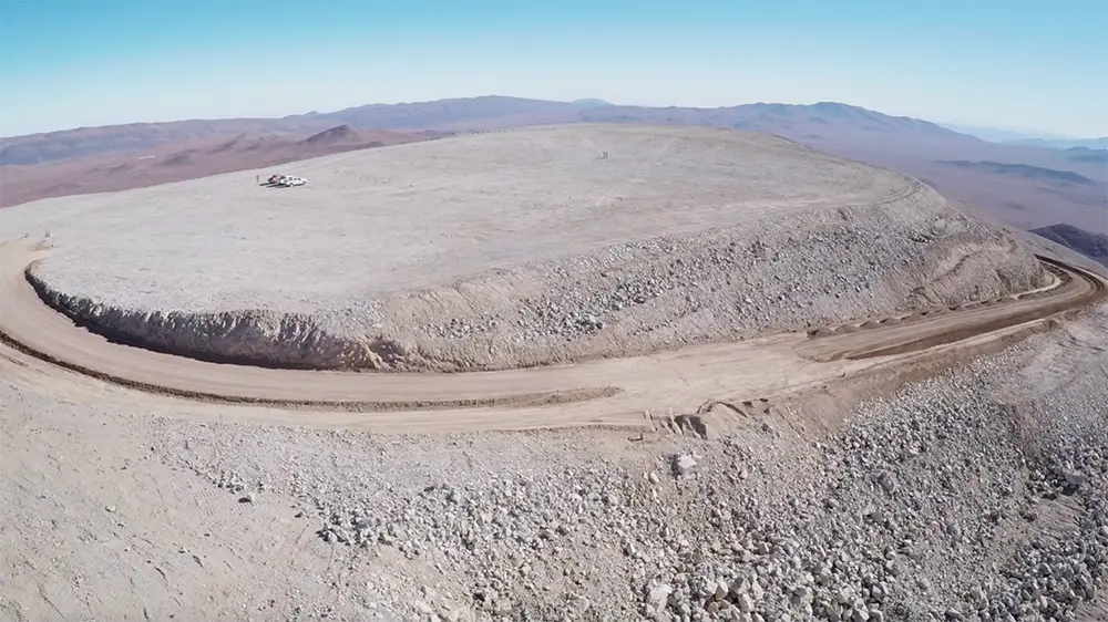 The mountain that has become home to the ELT had to be leveled (M. Struik/CERN/ESO)