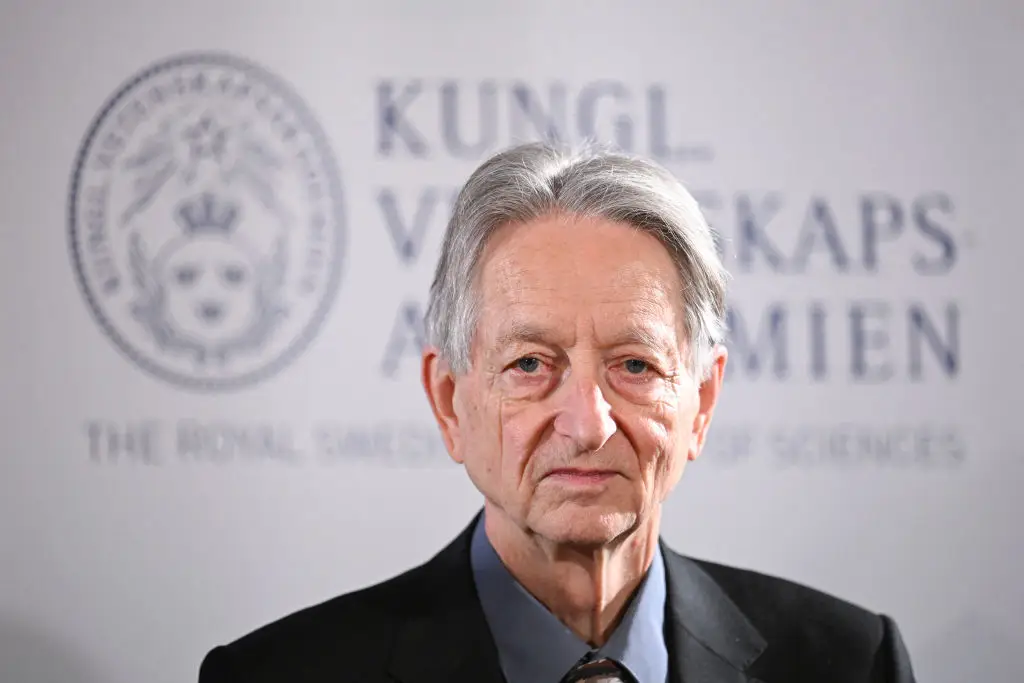 Hinton agrees with the notion that AI poses a 10% risk of human extinction (Jonathan Nackstrand/AFP via Getty Images)