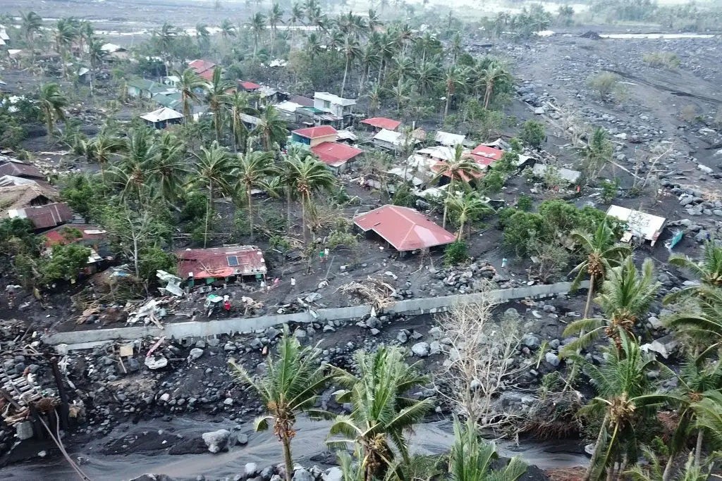 Lahars can cause significant damage to a much wider area of a volcano, and one from Mount Rainier would be devastating (Charism Sayat/AFP via Getty Images)