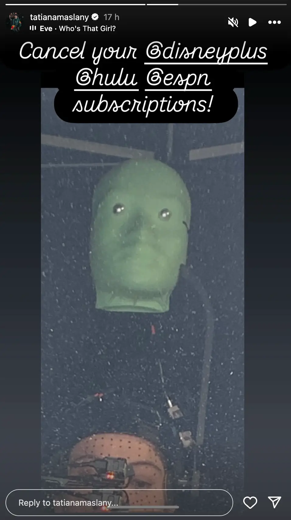 The Marvel actress has spoken out in support of Jimmy Kimmel (Instagram/@tatianamaslany)