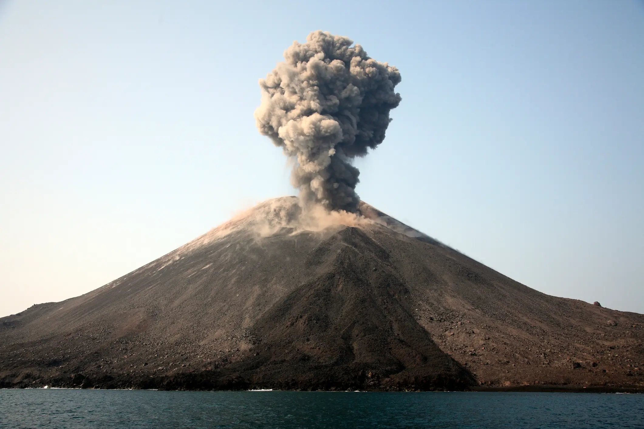 Indonesia’s Anak Krakatau volcano erupted on Friday (Stocktrek Images/Richard Roscoe/Getty Images)