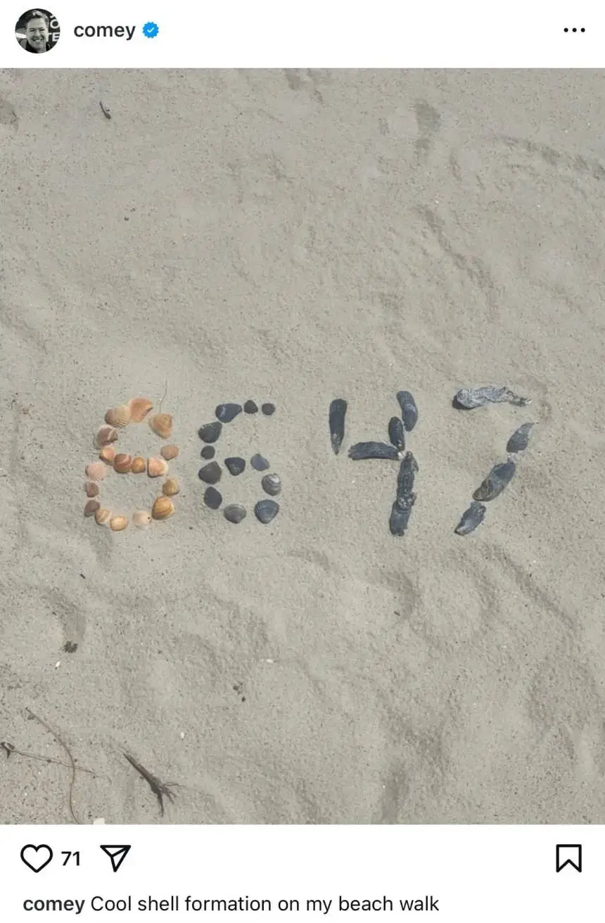 Comey has since deleted the offending Instagram post (Instagram / James Comey)