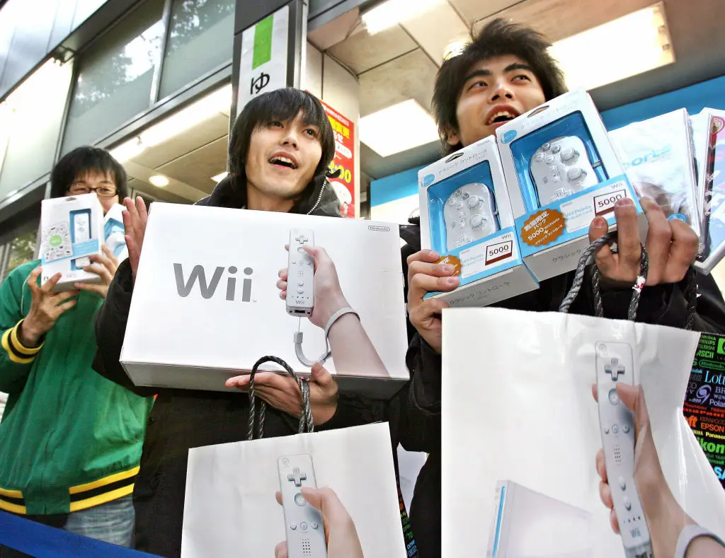 The Wii was just one of many Nintendo releases that was hard to come by at launch (Yoshikazu Tsuno/AFP via Getty Images)