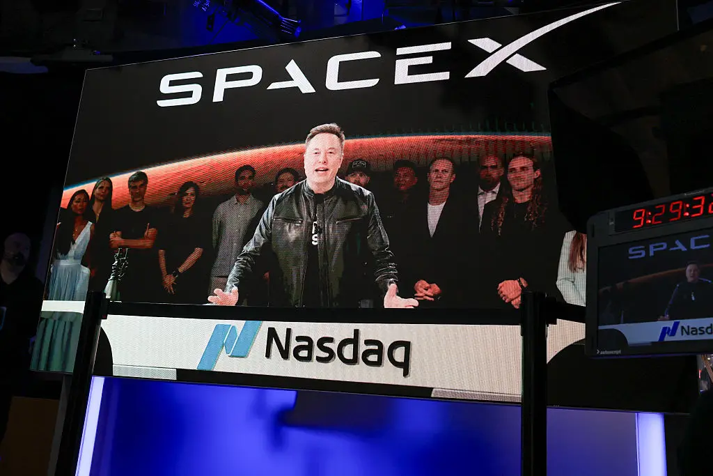 Elon Musk became a trillionaire after listing SpaceX sales for cheap (Photo by TIMOTHY A. CLARY / AFP via Getty Images)