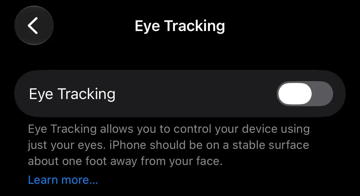 Enabling Eye Tracking can be done in just a few clicks, and then you'll have to complete the calibration process (UNILAD Tech)