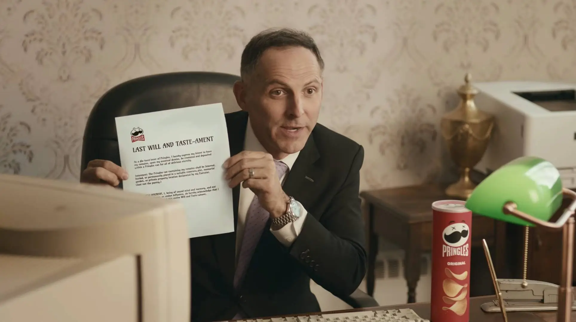 The Pringles competition doesn't legally require you to be buried in the special urn (Pringles)